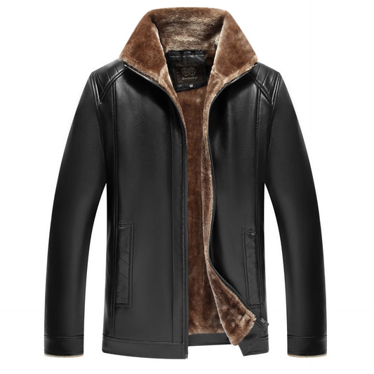 Leather Jacket Men's Leather Jacket With Fur