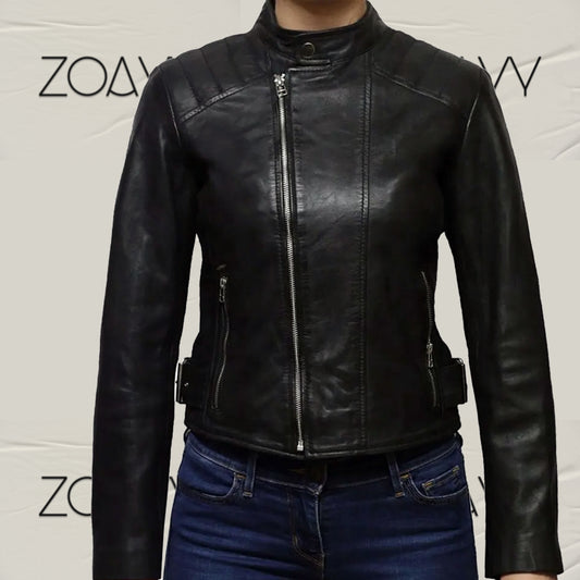 Women's Short Length Jacket High Premium Quality Genuine Leather