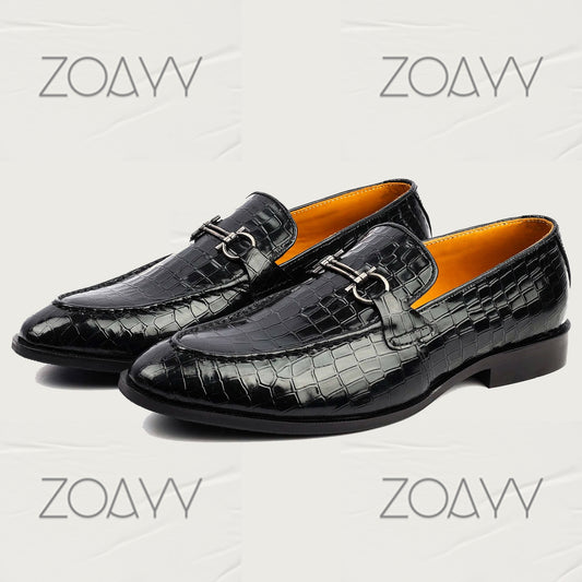 ZOAYY Windor Black shoes genuine leather Handmade Loafers