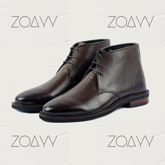 Hamilton Brown genuine leather ankle boots men's shoes