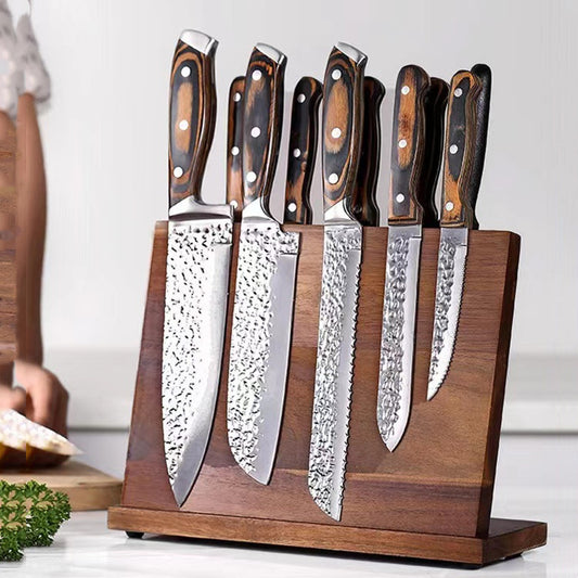 Solid Wood Magnetic Knife Holder Kitchen Creative Multifunctional Storage