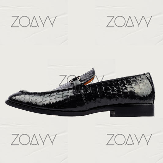 ZOAYY Windor Black shoes genuine leather Handmade Loafers