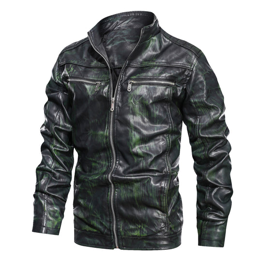 Men's leather jacket PU