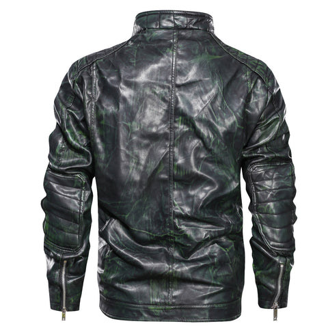 Men's leather jacket PU