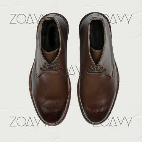 Hamilton Brown genuine leather ankle boots men's shoes