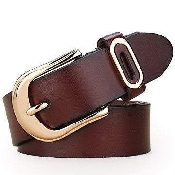 Leather ladies belt