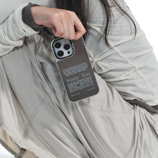 Simple And Fashionable High-end Silver Frame Phone Case