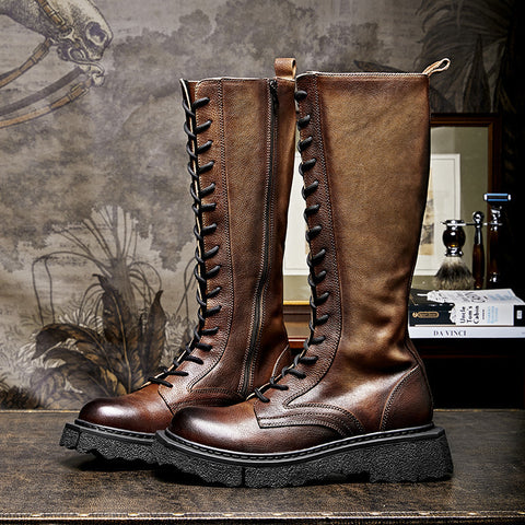 Men's Fashion Vintage Leather Martin Boots
