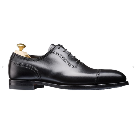 Black Albanny Oxford Shoes 100% Handmade Pure Hand Grade Calf Leather