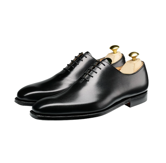 Black Alex Oxford Shoes 100% Handmade Pure Hand Grade Calf Leather