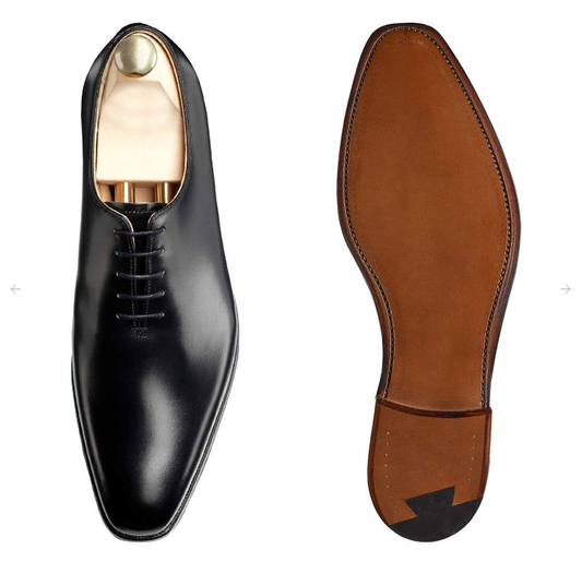 Black Alex Oxford Shoes 100% Handmade Pure Hand Grade Calf Leather