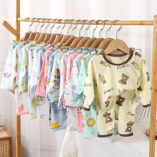 Summer Baby Cotton Home Wear Children's Pajama Set