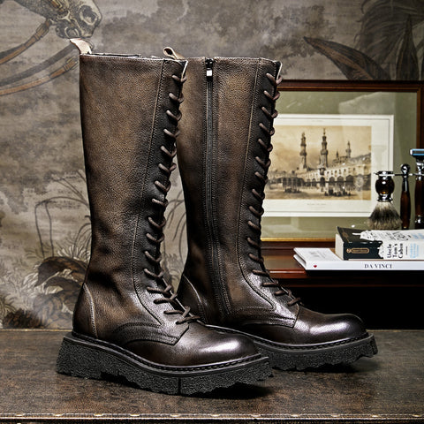Men's Fashion Vintage Leather Martin Boots