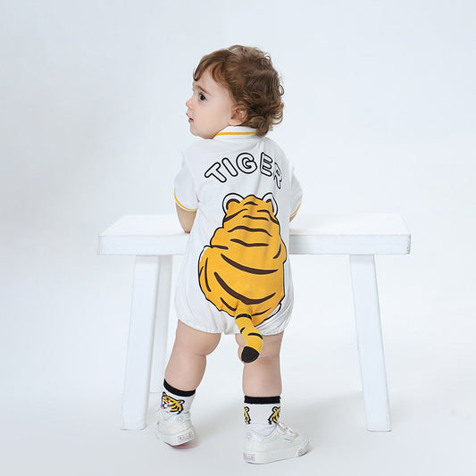 Summer Infant Outing One-piece Three-dimensional Tiger Shape