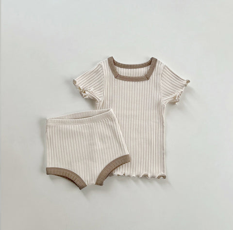 Baby Summer Short Sleeve Shorts Suit