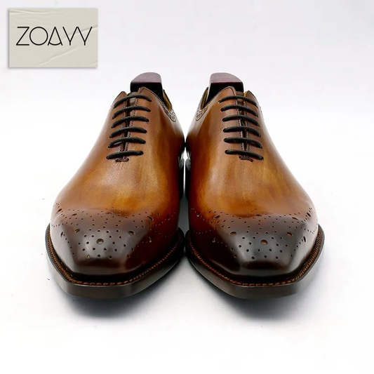 custommade genuine cow leather handmade shoes boots