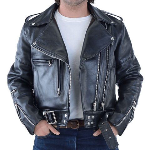 custommade genuine cow leather jacket handmade real leather custom jackets